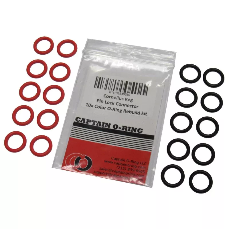 (10 sets) COLOR O-Ring Set for Cornelius Keg Pin Lock Connectors