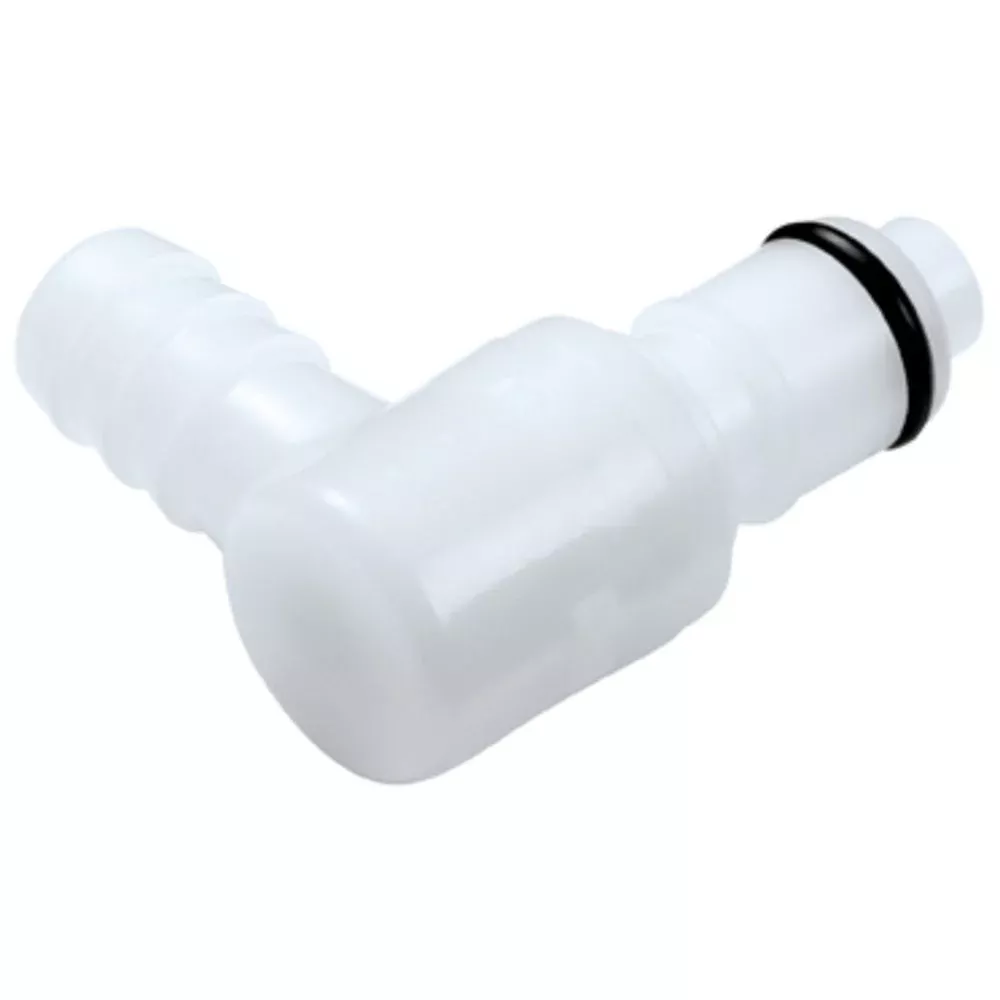 42900 NSF Valved Elbow Hose Barb Coupling Insert 3/8 ID Barb