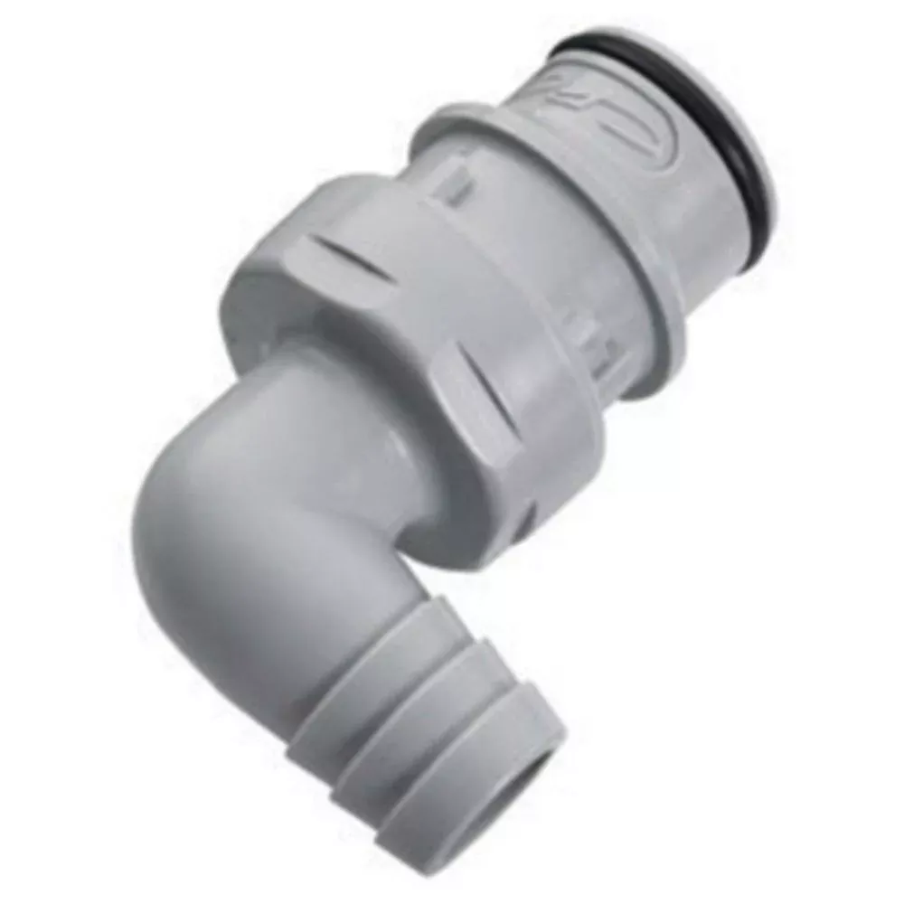 64400 NSF Non-Valved Elbow Hose Barb Coupling Insert 1/2 ID Barb