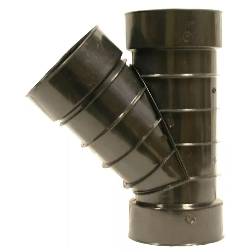 ADS 0422AA Pipe Wye, 4 in, Slip, Polyethylene, Black