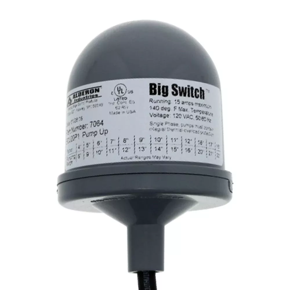 Alderon 200918 Pump Up Series Float Switches