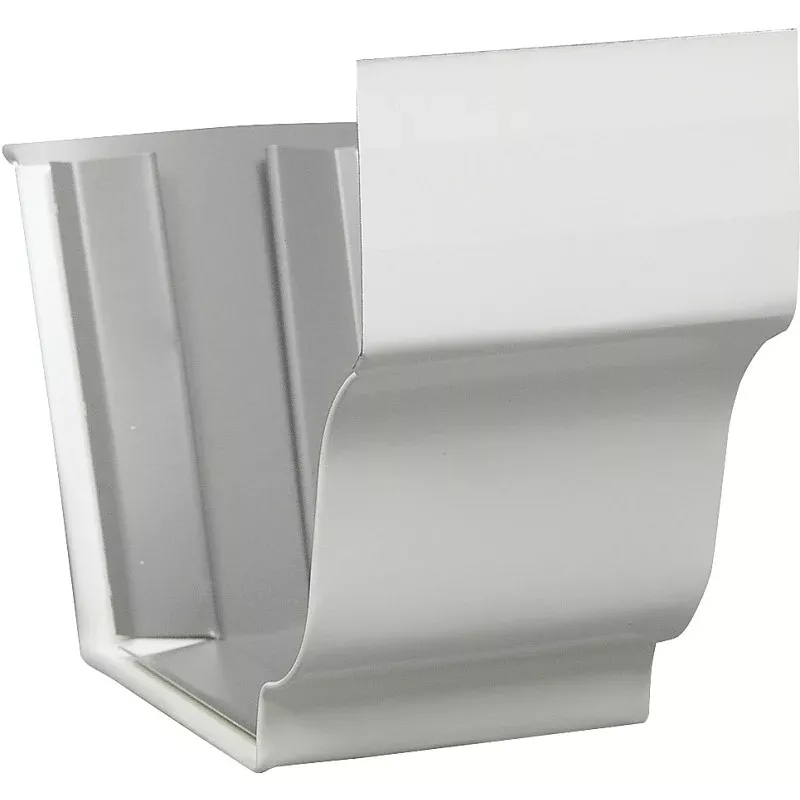 Amerimax 27209 Gutter Connector, Aluminum, White