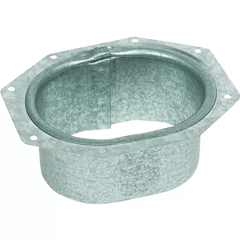 Amerimax 29051 Gutter Outlet, 5 in Gutter, Galvanized Steel