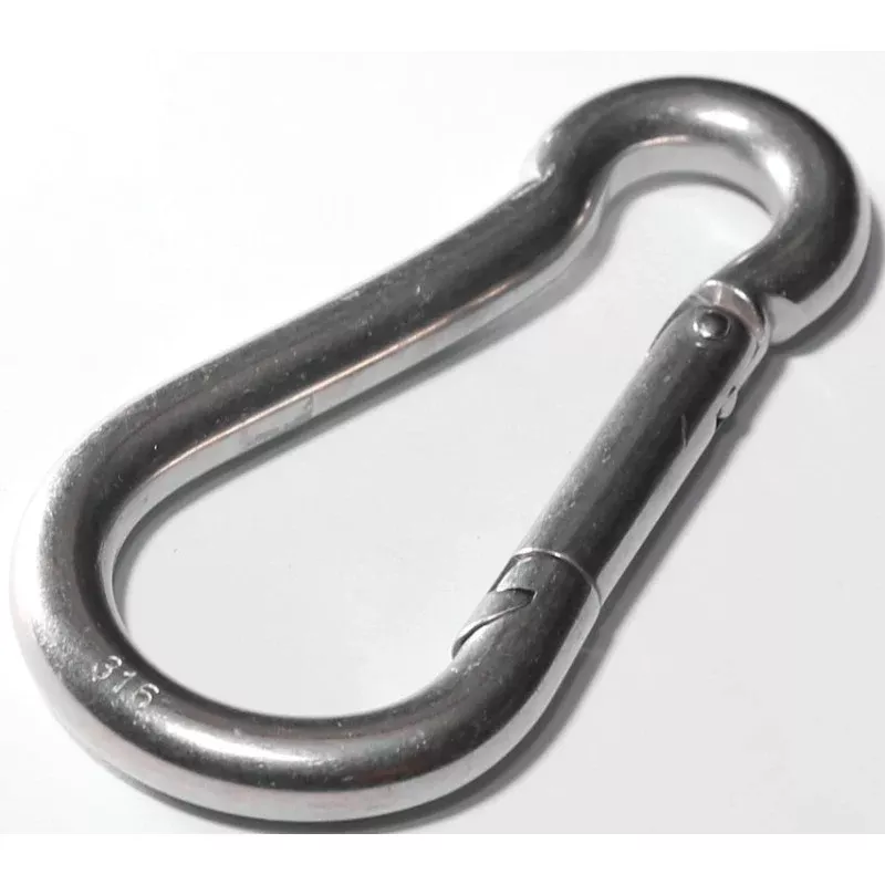 Baron 2450S-5/16 Spring Snap, 280 lb Working Load, Stainless Steel