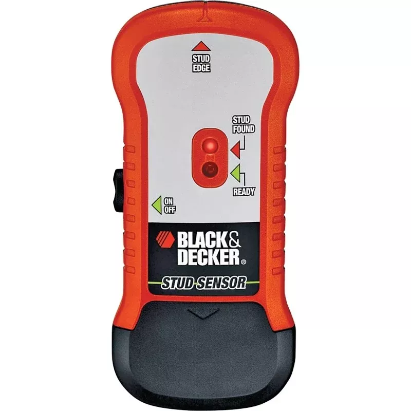 Black+Decker SF100 Stud Sensor, 3/4 in Detection, Orange, Detectable Material: Metal/Wood