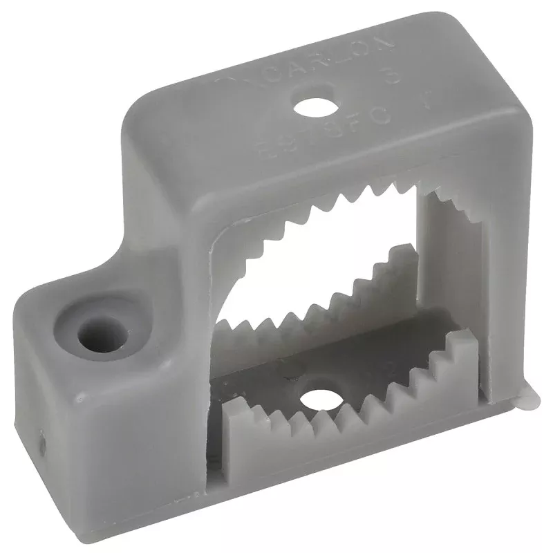 Carlon E978DC-CAR Conduit Strap, 1/2 in, 1-5/8 in L, Polypropylene, Gray