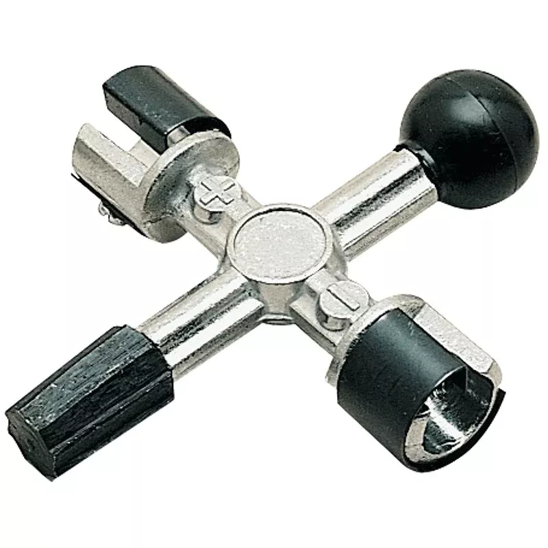CCI 971 Battery Terminal Cleaner, 4-Way, Metal