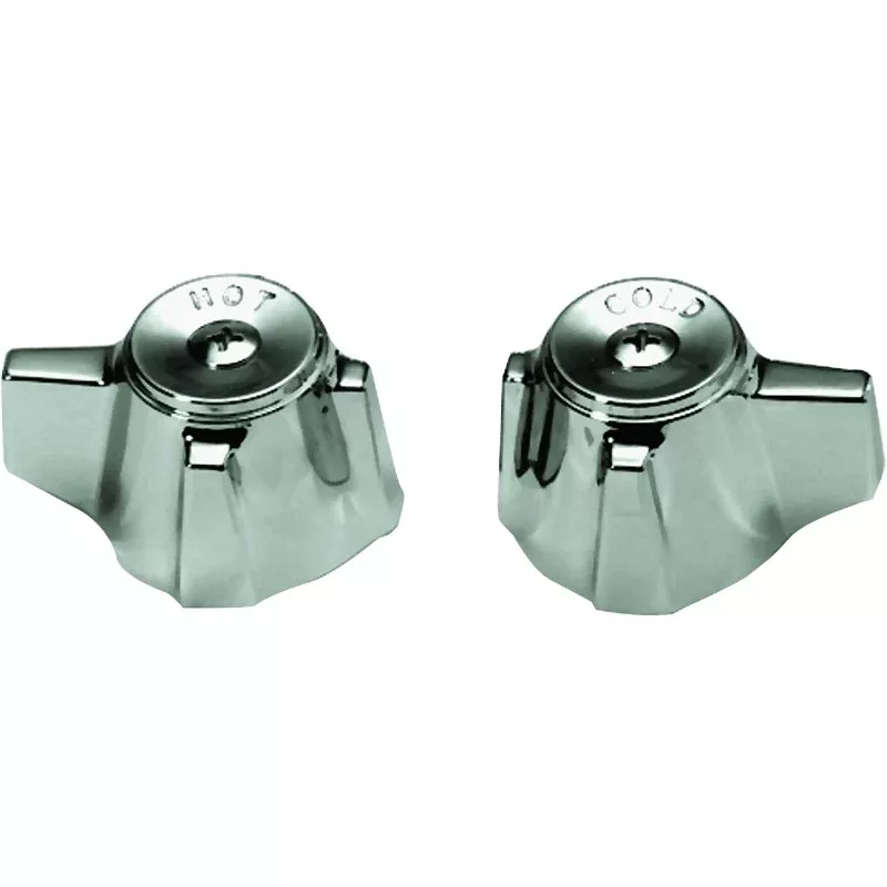 Danco 80680 Faucet Handle, Zinc, Chrome Plated, For: Sterling/Rockwell Two Handle Kitchen and Lavatory Faucets