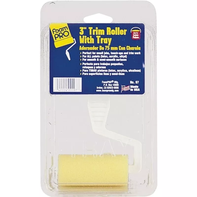 Foampro 97 Roller and Tray Kit, Trim, Plastic