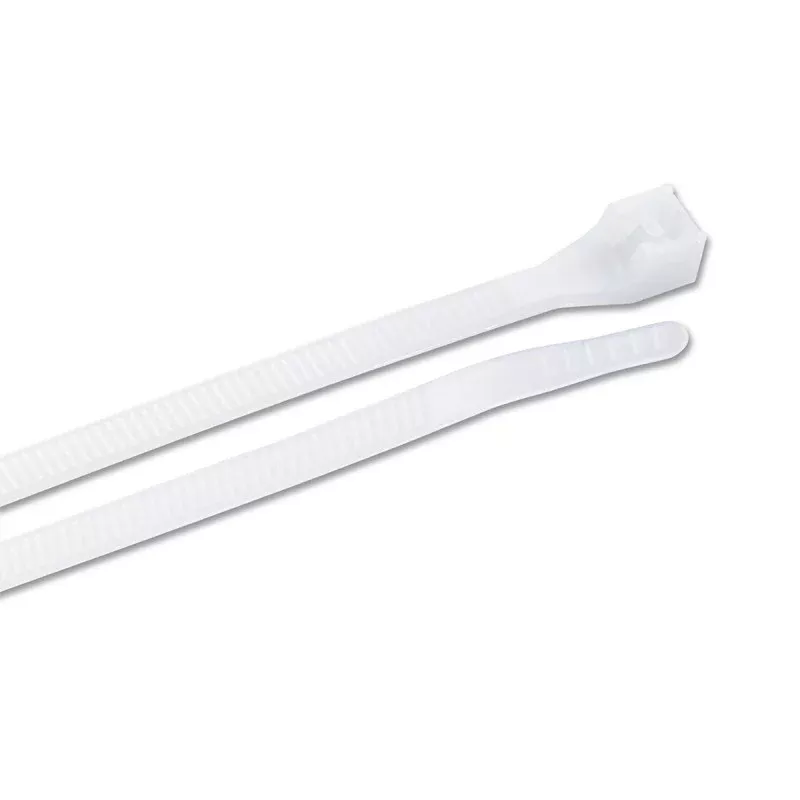 Gardner Bender 46-206 Cable Tie, 0.22 in Max Bundle Dia, Double-Lock Locking, Nylon, Natural, 6 in L, 100/BAG