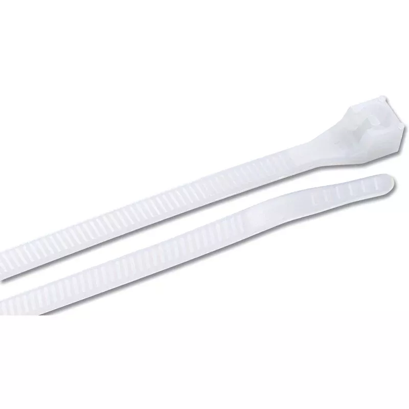 Gardner Bender 46-311 Cable Tie, 0.27 in Max Bundle Dia, Double-Lock Locking, 6/6 Nylon, Natural, 11 in L, 300/BAG