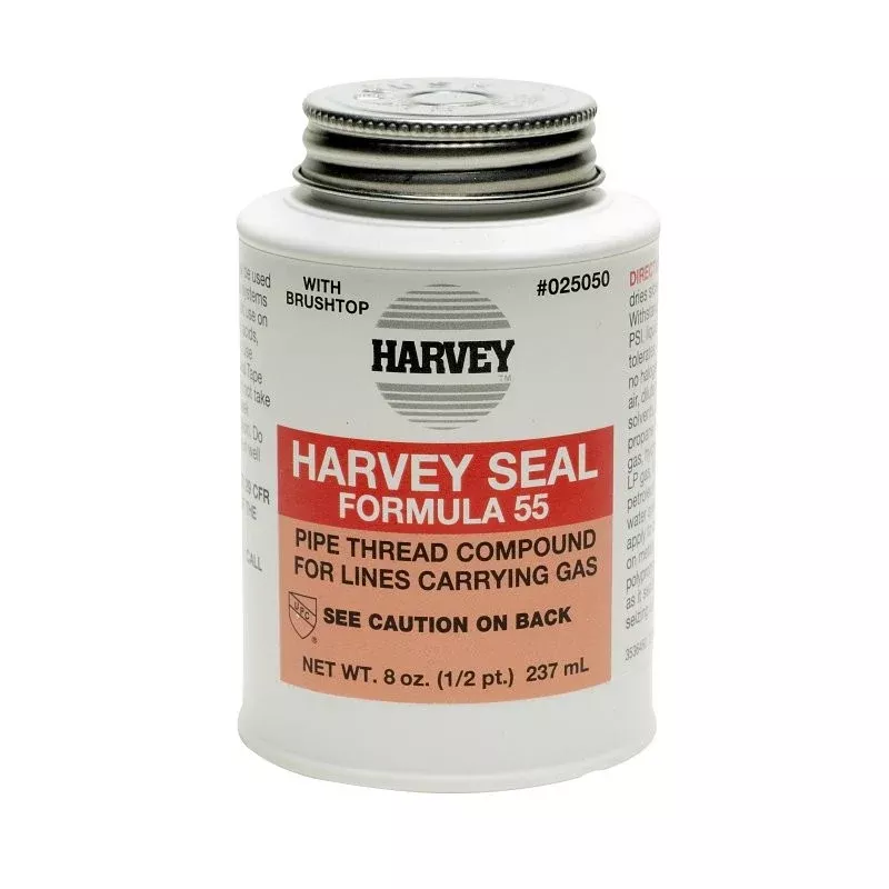 Harvey 25050 Pipe Thread Compound, 8 fl-oz Jar, Liquid, Paste, Yellow