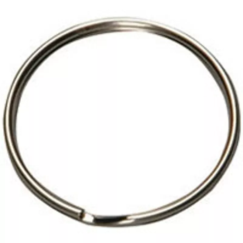 Hy-Ko KB108 Key Ring, 1-3/8 in OD Dimensions, Rust-Resistant, Split