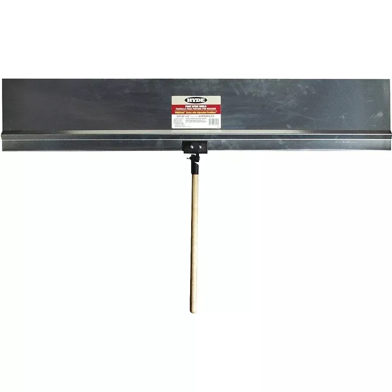 Hyde 28040 Spray Shield, 48 x 9 in Blade, Hardwood Handle, ACME Threaded Handle