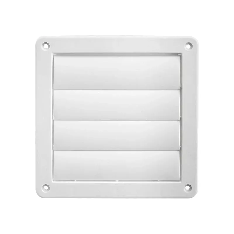 Lambro 361W Louvered Vent, 6 in W, Plastic