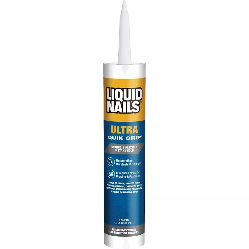 Liquid Nails LN-990 Construction Adhesive, White, 10 oz