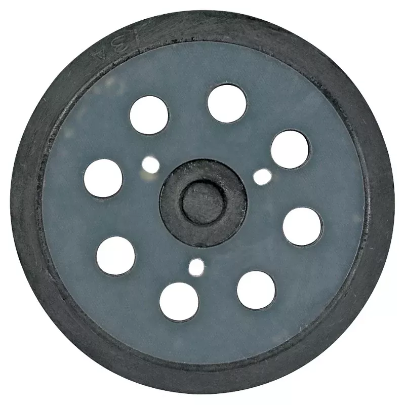 Makita 743081-8 Backing Pad with Hook and Loop Attachment, 5 in Dia, Rubber