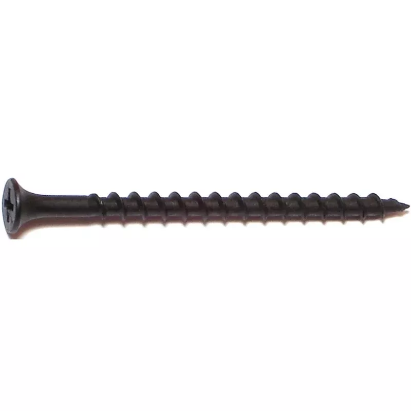 Midwest Fastener 10511 Screw, #8 Thread, 2-1/2 in L, Coarse Thread, Bugle Head, Phillips Drive, Phosphate