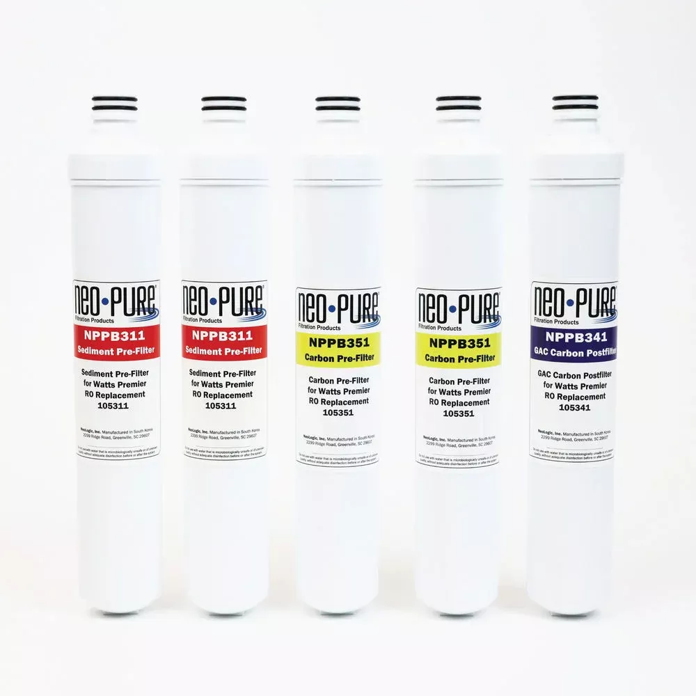Neo-Pure Pre and Post Filter Replacement Kit for Watts Premier 531105