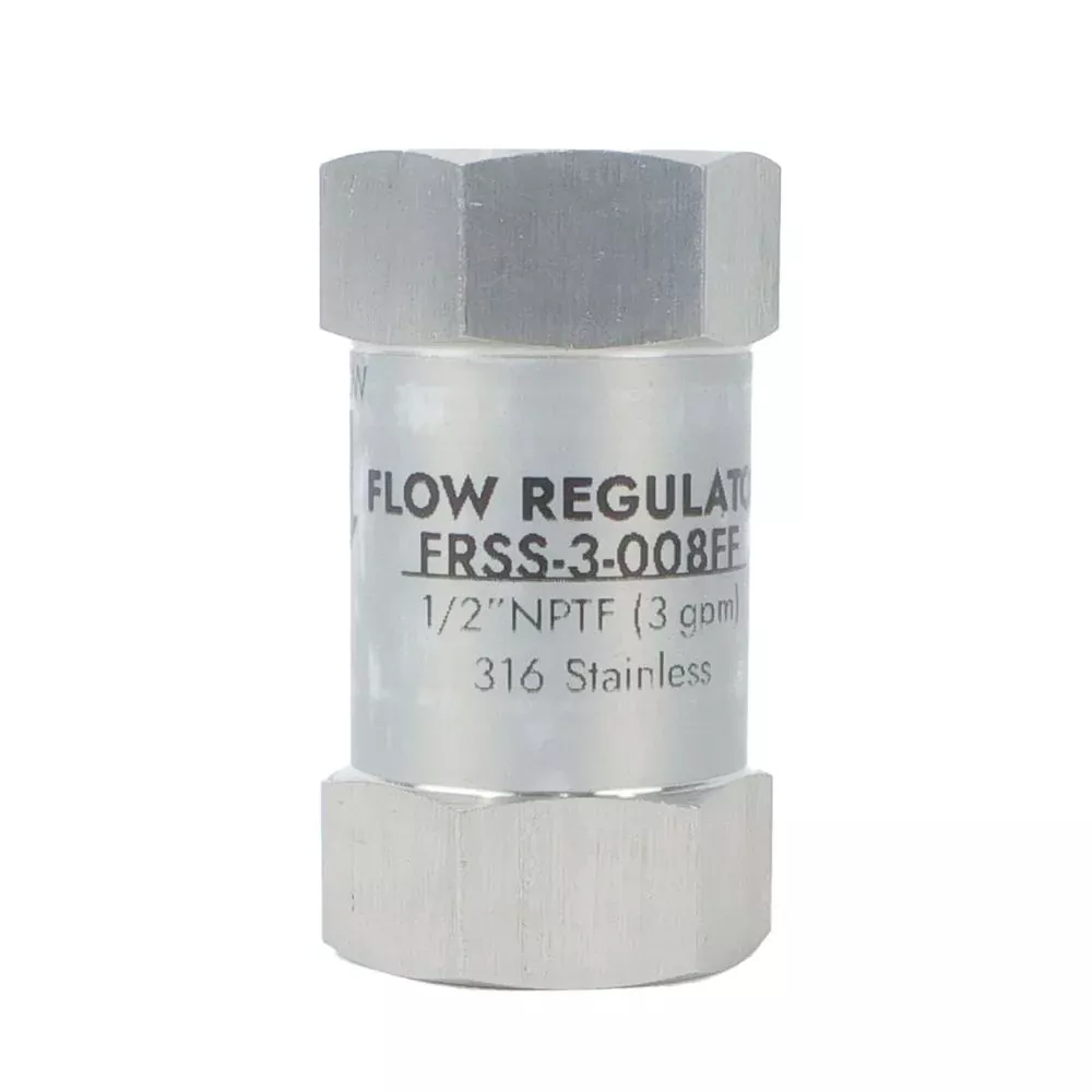 Neo-Pure Stainless SteelFlow Control 3 gpm 316ss 1/2 FPT