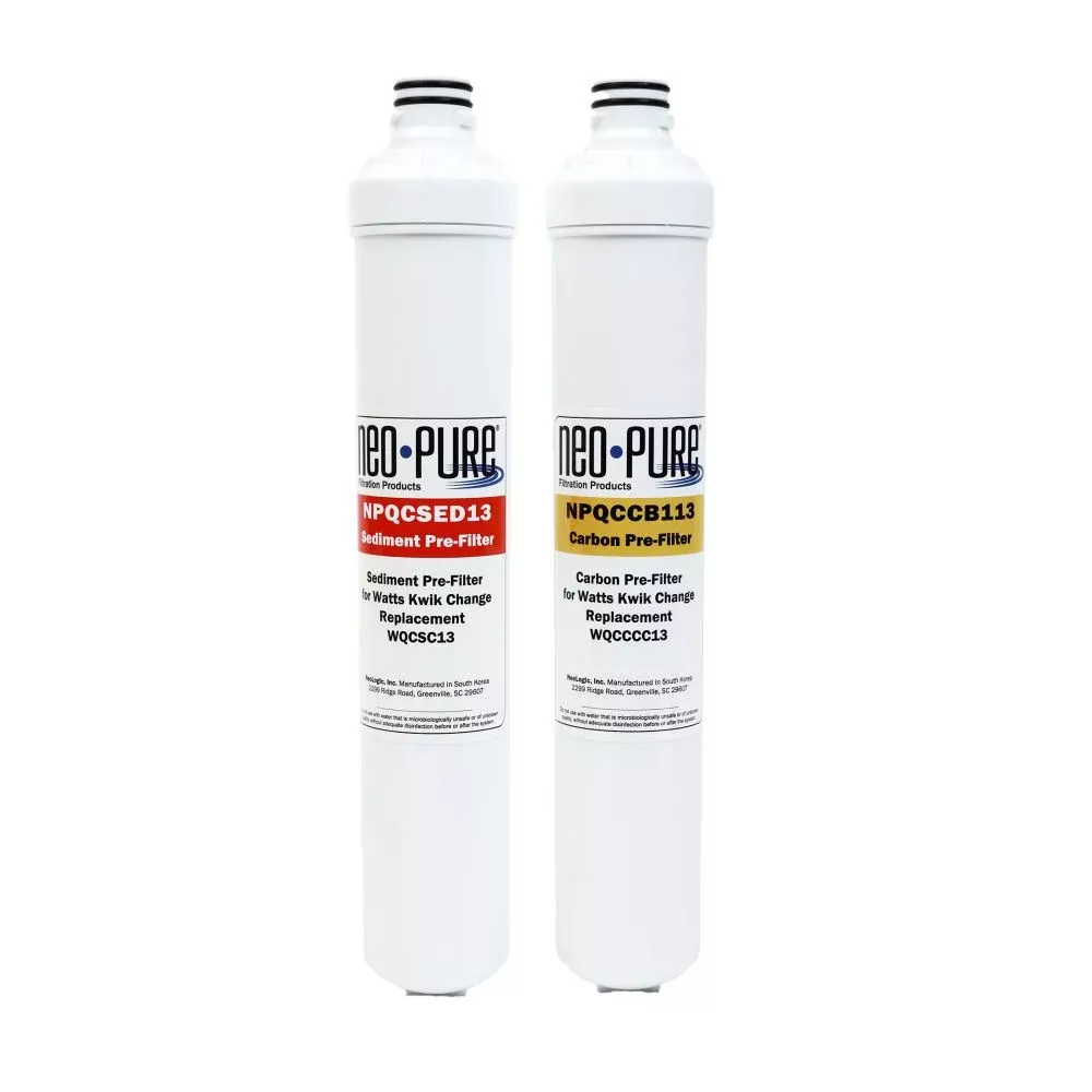 NeoPure 13" Replacement Pre Filter Kit for Watts Kwik Change
