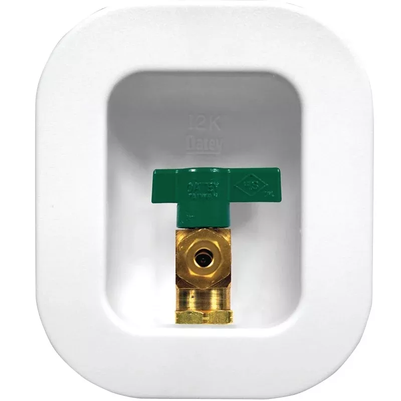 Oatey 39133 Ice Maker Outlet Box, Brass