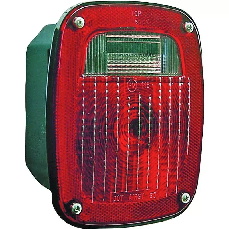 PM V445 Tail Light, Incandescent Lamp, Red/White Lamp
