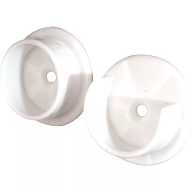 Prime-Line N 6568 Closet Pole Socket, Plastic, White