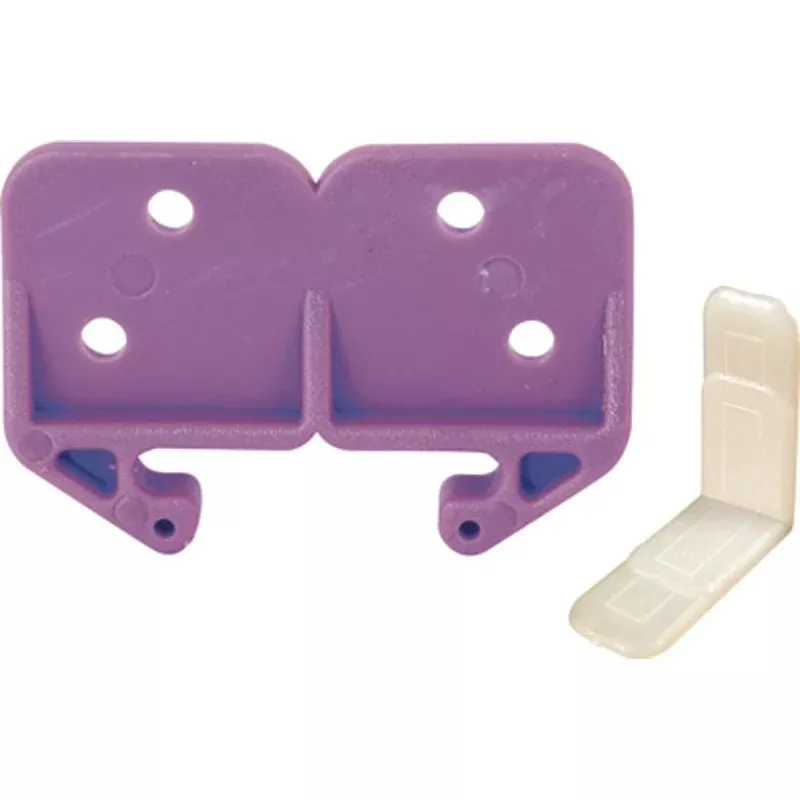 Prime-Line R 7130 Drawer Track Guide Kit, Plastic, Purple