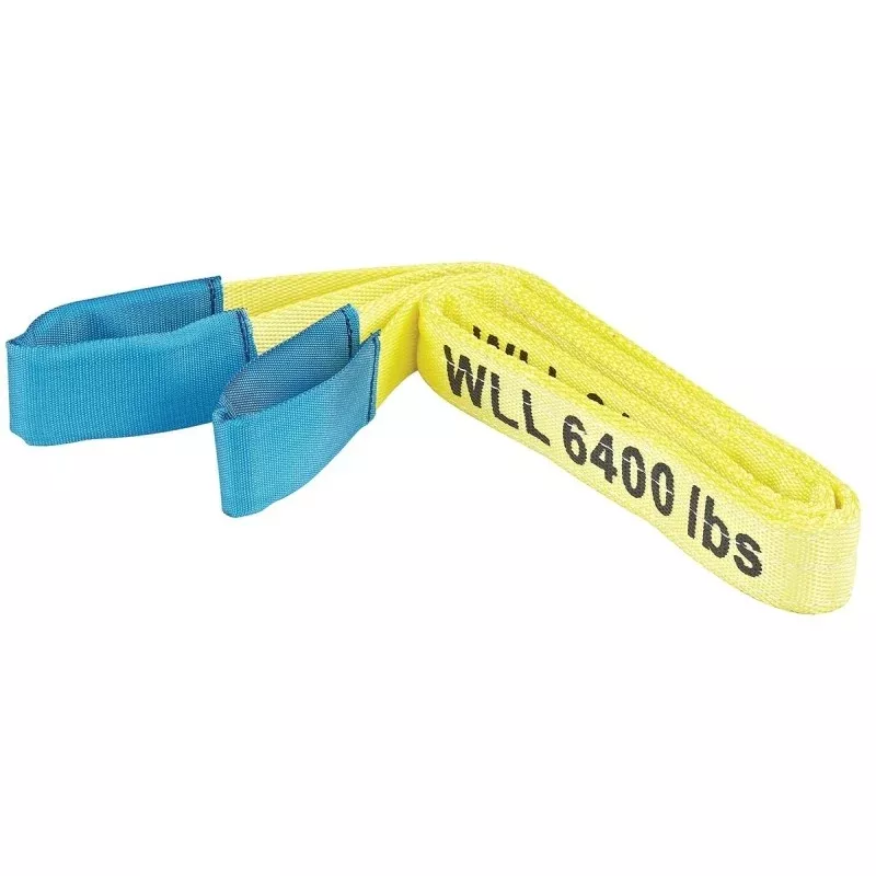 ProSource FH4019 Lifting Sling, Heavy-Duty, Polyester, Yellow