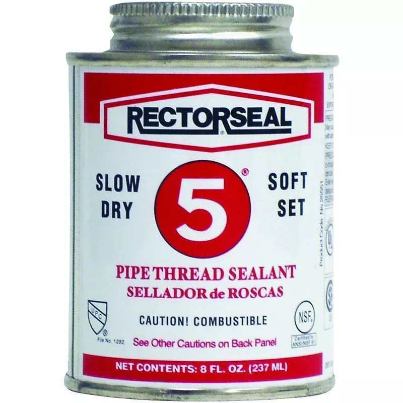 Rectorseal 25551 Thread Sealant, 0.5 pt, Can, Paste, Yellow