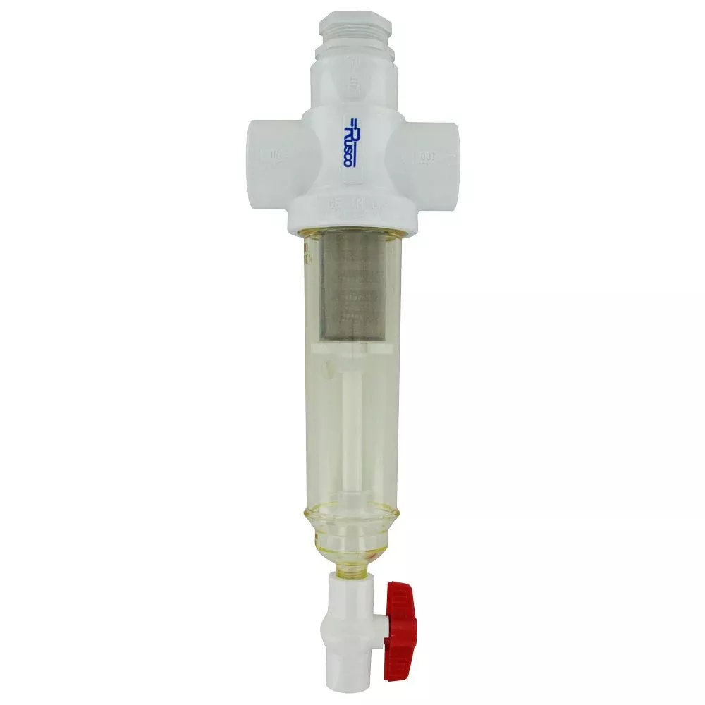 Rusco Chemically Resistant Sediment Trapper Filter Combo Style 1-1/2" SS