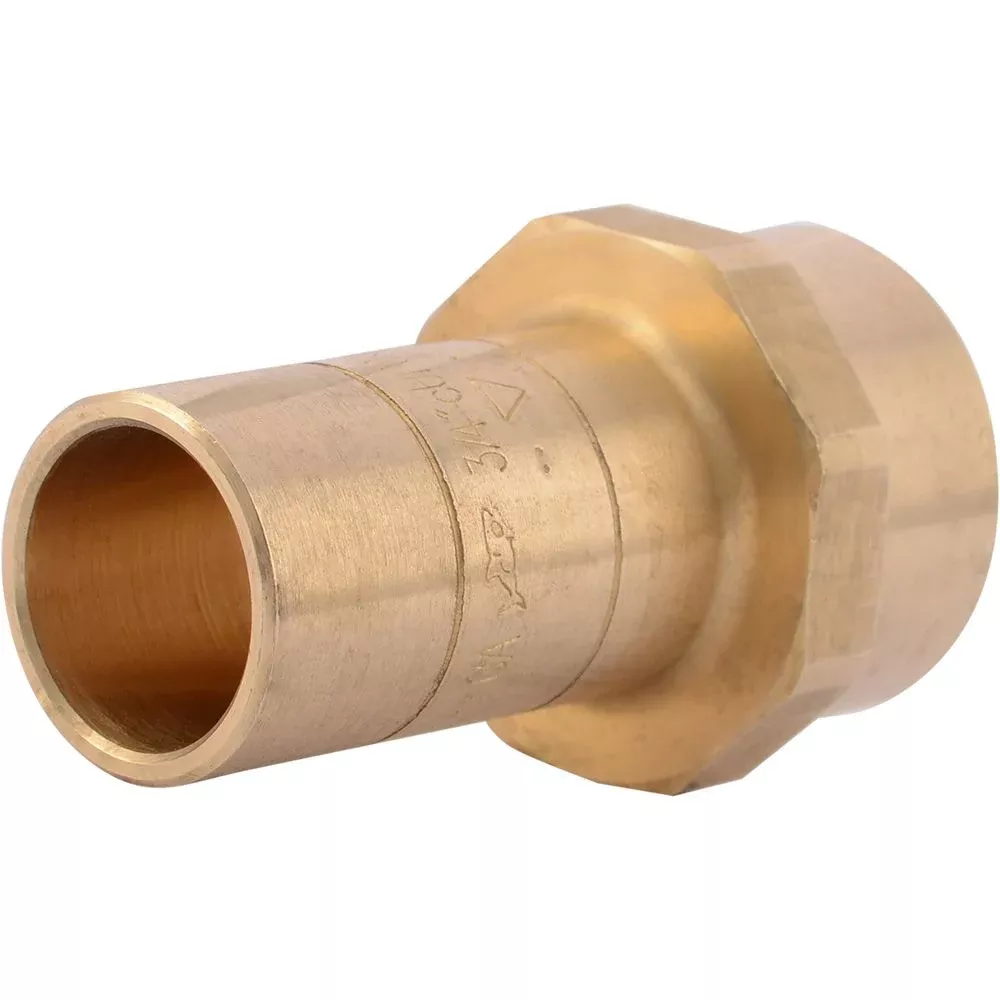 SharkBite U766LF Lead-Free Brass Push-to-Connect Threaded Fitting Adapter - 3/4" CTS x 3/4" FPT