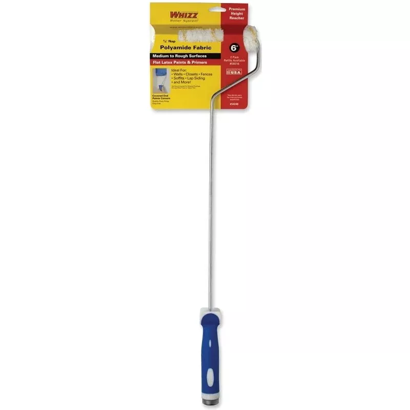 Whizz 54246 Mini Roller, 1/2 in Nap, Polyamide Roller, Whizz Roller System Mini Roller Handle, 6 in L Roller