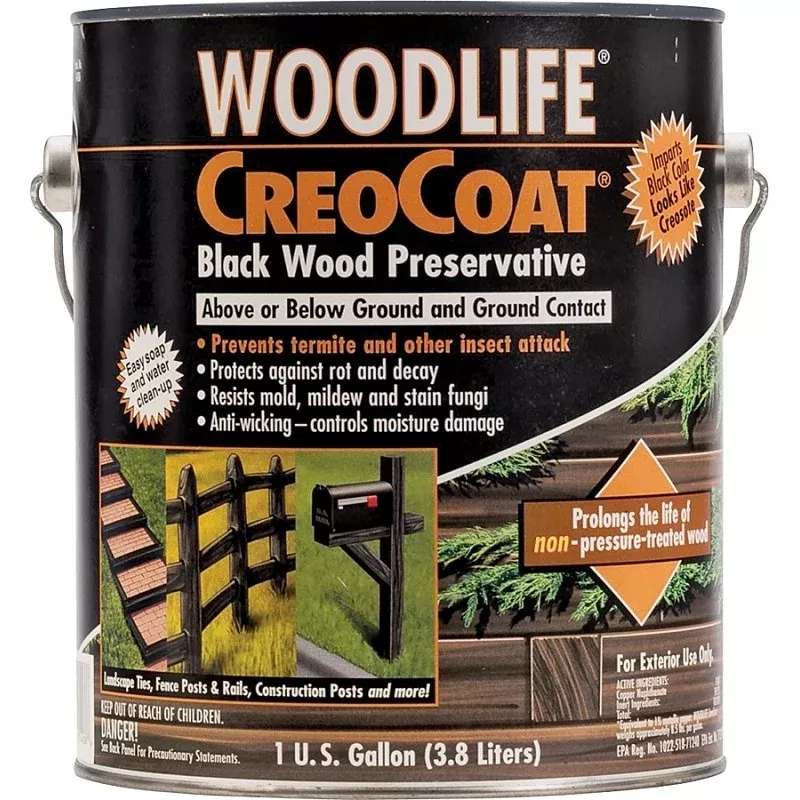 Wolman 14436A Preservative, Black, Liquid, 1 gal, Can