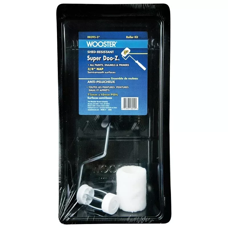 Wooster RR395-3 Trim Roller Kit, Deluxe, Plastic